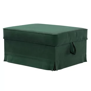 Dekoria Pokrowiec na podnóżek Ektorp Bromma ciemny zielony 60 x 79 x 42 cm Velvet 614-704-25 - Pokrowce na meble - miniaturka - grafika 1