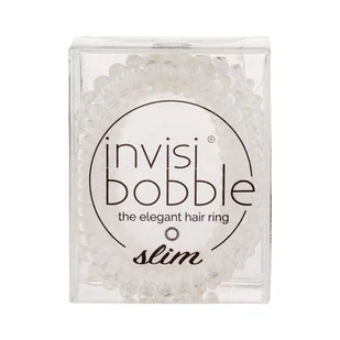 Invisibobble Slim gumka do włosów 3 szt dla kobiet Crystal Clear - Ozdoby do włosów - miniaturka - grafika 1