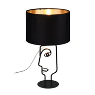 Lampy stojące - Trio Rl Sultan R51211002 lampa stołowa lampka 1x60W E27 czarna - miniaturka - grafika 1