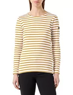 Swetry damskie - Armor Lux Żeglarz Lesconil Damski Sweter, Biały/Curry, XS, Biały/Curry, XS - miniaturka - grafika 1