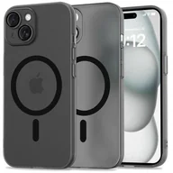 Etui i futerały do telefonów - Etui TECH-PROTECT MagSlim Magsafe do Apple iPhone 15 Czarny matowy - miniaturka - grafika 1