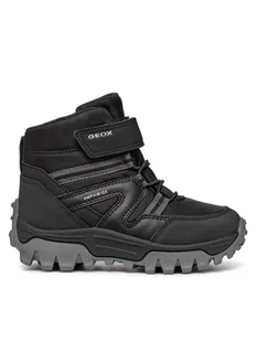 Geox Kozaki J Himalaya Boy B Abx J46FRD 050FU C9999 S Czarny - Buty dla chłopców - miniaturka - grafika 1