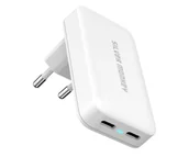 Ładowarki do telefonów - Silver Monkey Płaska ładowarka GaN 45W 2x USB-C - miniaturka - grafika 1