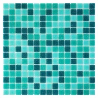 Płytki ceramiczne - Mozaika szklana Qmx lagoon 32.7x32.7 cm - miniaturka - grafika 1