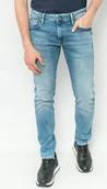 Spodnie męskie - Pepe Jeans Jeansy Niebieskie Proste Męskie 29/32 2Axa1_B* T4A - miniaturka - grafika 1