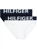 Majtki dla dzieci - Tommy Hilfiger Komplet 2 par fig 2P Bikini UW0UW00216 Granatowy Regular Fit - miniaturka - grafika 1