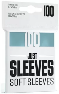 Gamegenic Just Sleeves - Soft Sleeves Clear 67 x 94 mm 100 szt. - Akcesoria do gier planszowych - miniaturka - grafika 1