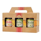 Opakowania i torebki na prezenty - Pudełko na 3 słoiki 315ml (10szt) - P2H - miniaturka - grafika 1