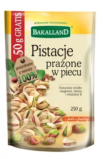 Bakalland PISTACJA PRAŻONE 200G + 50G GRATIS zakupy dla domu i biura! 12565149 - Orzeszki - miniaturka - grafika 1