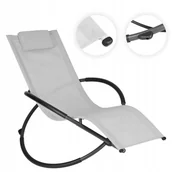 Fotele i krzesła ogrodowe - Fotel Bujany Leżak Ogrodowy Leżanka Bujana na Taras Balkon Zero - miniaturka - grafika 1