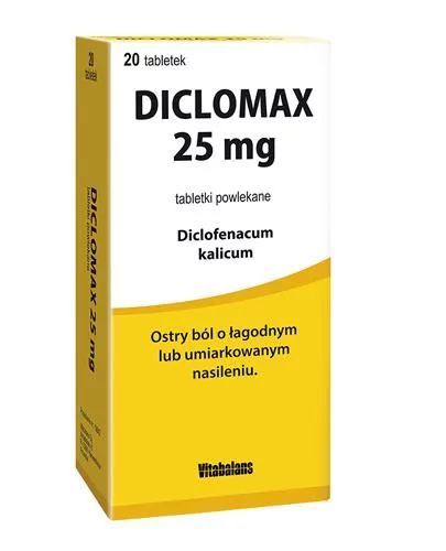 Vitabalans OY Diclomax 25 mg 20 tabletek 8934302