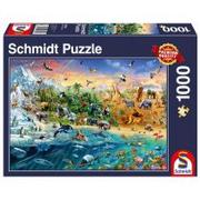 Puzzle - Schmidt Spiele PQ Puzzle 1000 el. Królestwo zwierząt - miniaturka - grafika 1