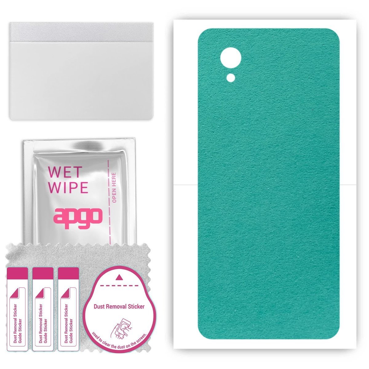 Folia naklejka skórka strukturalna na TYŁ Zamsz do Vivo Y1s - Zamsz Miętowy - apgo SKINS