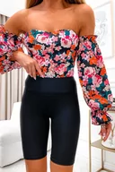 Legginsy - CZARNE PRĄŻKOWANE KOLARKI - Olika - miniaturka - grafika 1