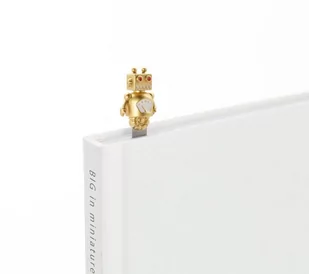 Zakładka do książki robot złoty - Metalmorphose - Zakładki do książek - miniaturka - grafika 1