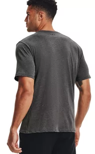 Koszulka męska Under Armour szara Left Chest Short Sleeve Shirt - Koszulki męskie - miniaturka - grafika 3