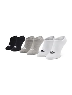 adidas Zestaw 3 par niskich skarpet unisex Trefoil Liner FT8524 Biały - Skarpetki damskie - miniaturka - grafika 1