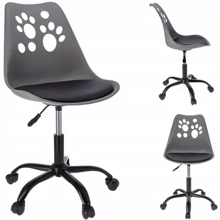 Fotel biurowy, krzesło biurowe KRZESŁO biurowe na kółkach obrotowe dziecięce - Fotele i krzesła biurowe - miniaturka - grafika 3