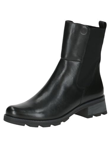 Caprice Buty damskie Boot Flat 9-25422-43 Półdługie kozaki, Black Nappa, 37 EU, Czarna papka, 37 EU