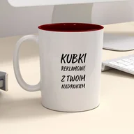 Kubki - Firmowy kubek reklamowy - CLASSIC z kolorowym wnętrzem - miniaturka - grafika 1