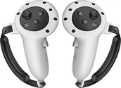 Akcesoria VR - Vortex Virtual Reality Silikonowe pokrowce na kontrolery+uchwyt do Meta Quest 3 | Szary - miniaturka - grafika 1