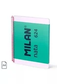 Zeszyty szkolne - Zeszyt na spirali A4/80K kratka 1918 zielony MILAN - miniaturka - grafika 1