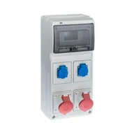 Rozdzielnie elektryczne - Tarel ELEKTRO - PLAST siłowa RS 1 / 8 6242 - 00 / 2 X 2P + Z 2 X 3P + N + Z 32A ELEKTRO - PLAST - miniaturka - grafika 1