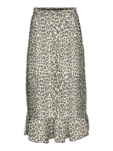 Vero Moda Spódnica "Milla" w kolorze szaro-kremowym - Spódnice - miniaturka - grafika 1