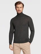 Swetry męskie - Boss Golf Musso-P 50468262 Szary Slim Fit - miniaturka - grafika 1
