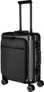 Walizka kabinowa z przednią kieszenią Travelite Next 2.0 55 cm czarna - Walizki - miniaturka - grafika 1