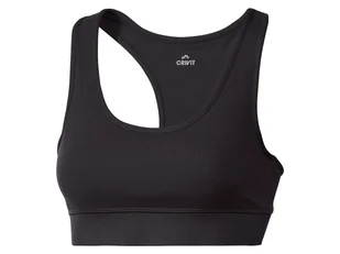 CRIVIT Sportowy biustonosz, Medium-Level (XS (32-34), Czarny) - Bielizna sportowa damska - miniaturka - grafika 1