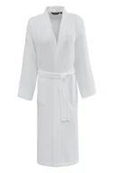 Szlafroki męskie - Unisex szlafrok waflowy PIQUE Biały L - miniaturka - grafika 1