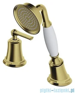 Omnires Armance bateria wannowa 4-otworowa mosiądz szczotkowany AM5232BSB | - Baterie umywalkowe - miniaturka - grafika 4