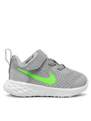 Buty dla dziewczynek - Nike Sneakersy Revolution 6 Nn (Tdv) DD1094 009 Szary - miniaturka - grafika 1