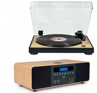 Zestaw Stereo / Cyfrowa Mini Wieża z Gramofonem Thomson Tt300 & Mic202 - Zestawy stereo - miniaturka - grafika 1