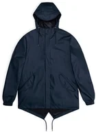 Kurtki i kamizelki sportowe damskie - Rains płaszcz przeciwdeszczowy unisex FISHTAIL JACKET W3 18010 47 NAVY XS - miniaturka - grafika 1