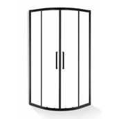 Kabiny z hydromasażem - Baliv Kabina prysznicowa Alice DUK-4822 80 czarna - miniaturka - grafika 1