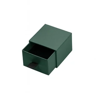 PUDEŁKO OZDOBNE NA BIŻUTERIĘ, kolczyki, pierścionek 3,5 x 5,3 x 5,3 cm PDOZ11ZIE - Biżuteria - akcesoria - miniaturka - grafika 1