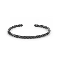 Bransolety męskie - Bransoletka metalowa w kolorze szarym EM 40 - EM Men's Accessories - miniaturka - grafika 1