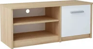Szafki RTV - Elior Skandynawska szafka pod telewizor dąb sonoma + biały - Jurgen - miniaturka - grafika 1