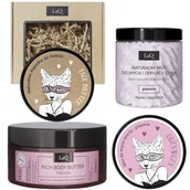 Zestawy kosmetyków damskich - LaQ Zestaw: Kocica Piwonia - mus do ciała mus do twarzy masło do ciała i masło do twarzy - miniaturka - grafika 1