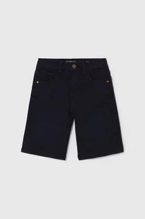 Spodnie i spodenki dla chłopców - Guess szorty jeansowe dziecięce kolor granatowy regulowana talia - grafika 1