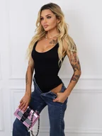 Body - DOPASOWANE MODELUJĄCE BODY NA RAMIĄCZKA- CZARNE - Olika - miniaturka - grafika 1