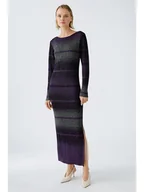 Sukienki - Oui Sukienka w kolorze szaro-fioletowym - miniaturka - grafika 1