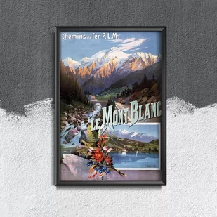 Plakat na ścianę Mont Blanc French - Plakaty Plakat na ścianę Mont Blanc French - Plakaty - miniaturka - grafika 1