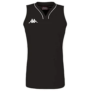 Kappa Damska koszulka do koszykówki Caira czarny czarny XL - Koszulki i topy damskie - miniaturka - grafika 1