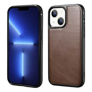 ICARER Etui Leather Oil Wax pokryte naturalną skórą do iPhone 13 mini (kompatybilne z MagSafe) brązowy - Etui i futerały do telefonów - miniaturka - grafika 1