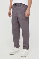 Spodnie męskie - G-Star Raw spodnie bawełniane kolor fioletowy proste - miniaturka - grafika 1