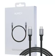 Kable komputerowe i do monitorów - AUKEY Kabel Quick Charge CD6 nylonowy ultraszybki USB C USB C 2m (CB-CD6) - miniaturka - grafika 1