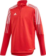 Bluzy damskie - Bluza dla dzieci adidas Tiro 21 Training Top Youth czerwona GM7323-164cm - miniaturka - grafika 1